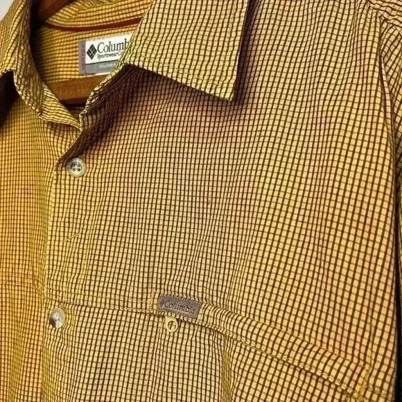 Columbia Vertex Button Up Long Sleeve Men's Shirt 100% Cotton Hike Camp Outdoor - Picture 3 of 10